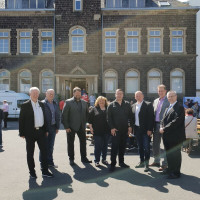 v.l.n.r. Jürgen Sommer, Helmut Führ, Thorsten Heidrich, Claudia Blotzki, Jens Ternes, Gerd Klasen, Maximilian Mumm, Dr. Alexander Saftig